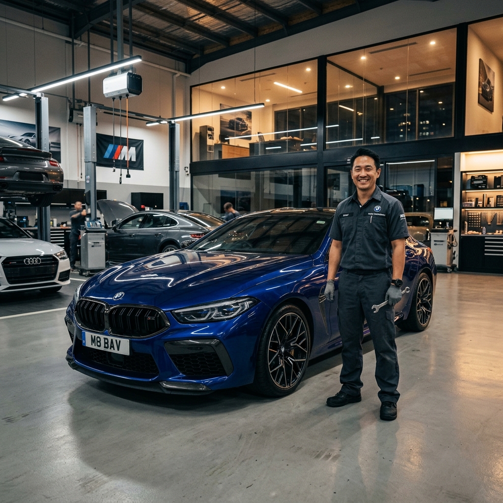 宝马维修完成