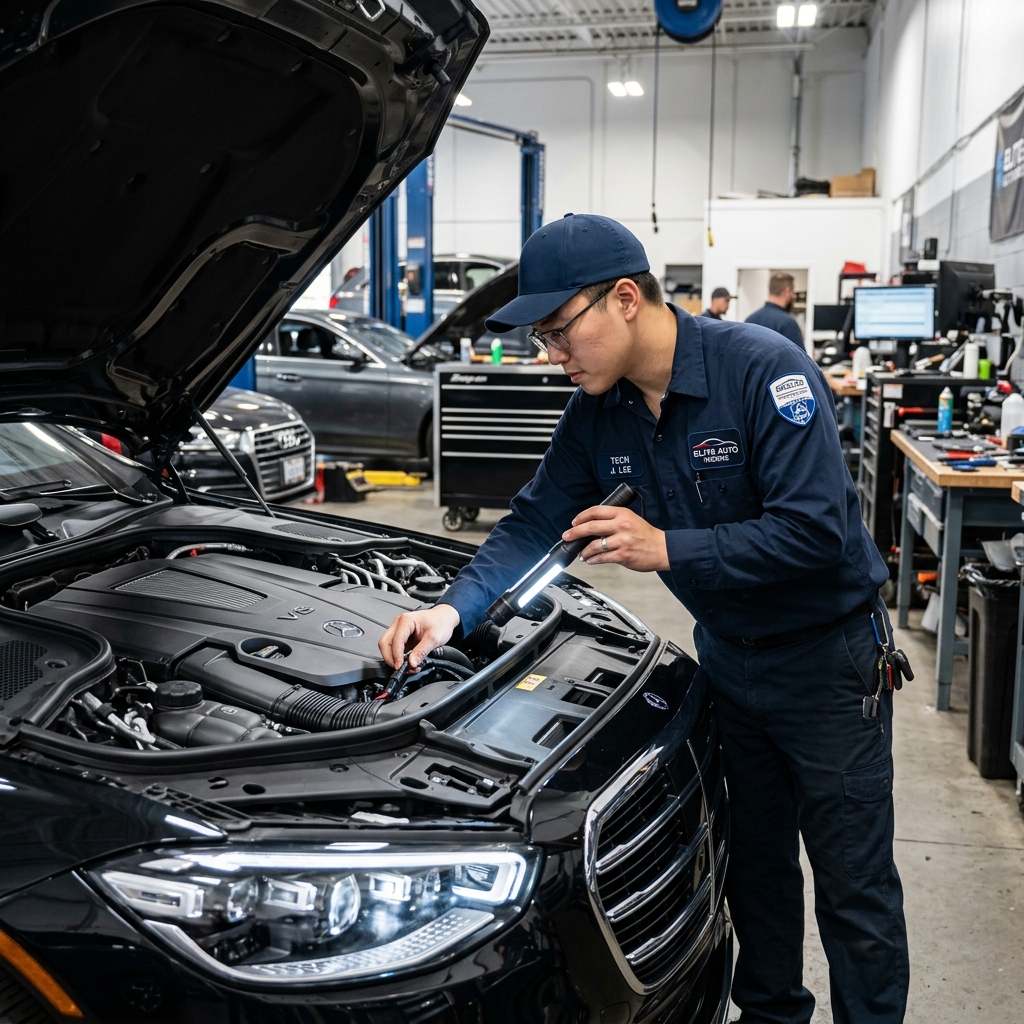 宝马1系前端拆解大修实拍