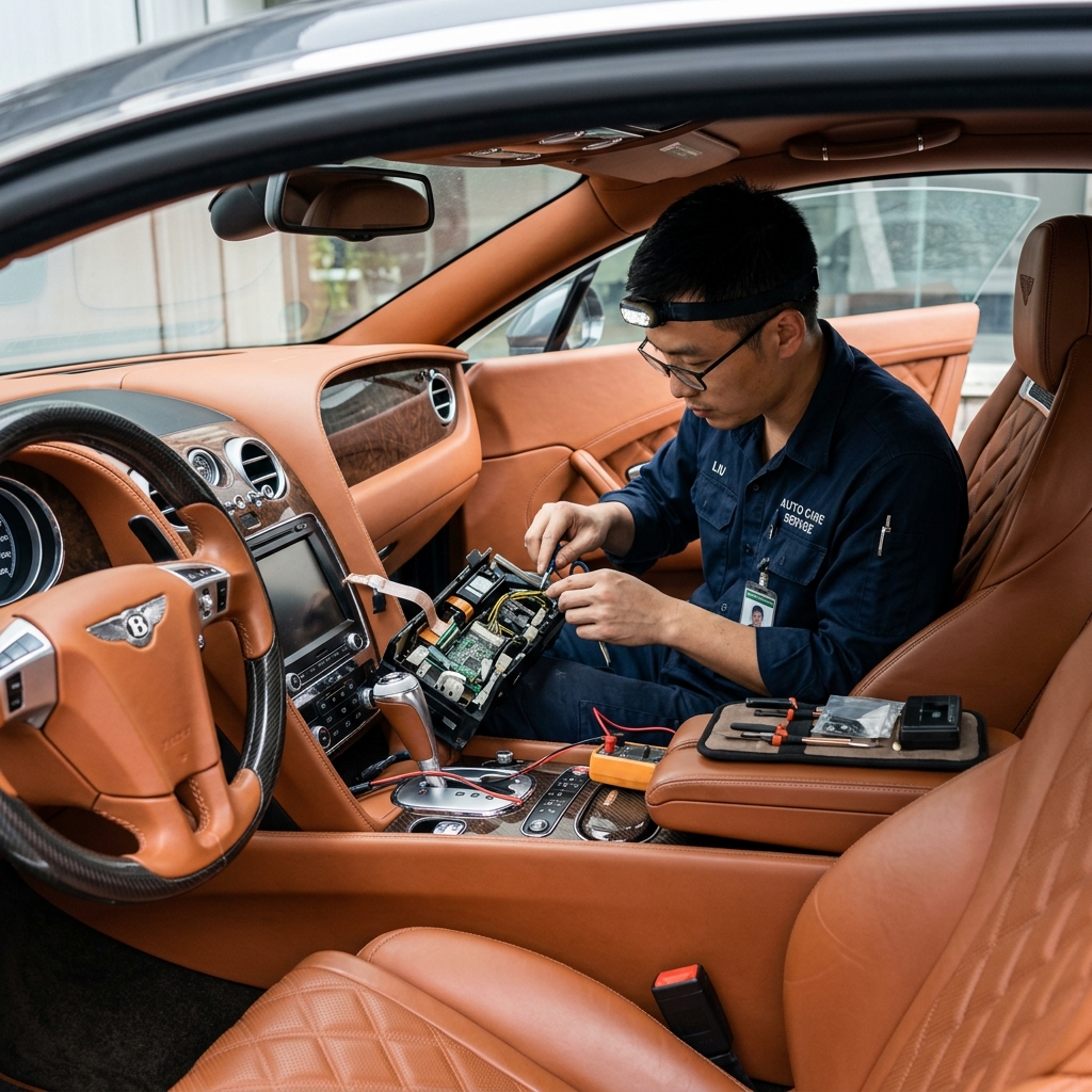 宝马5系内饰电路精修